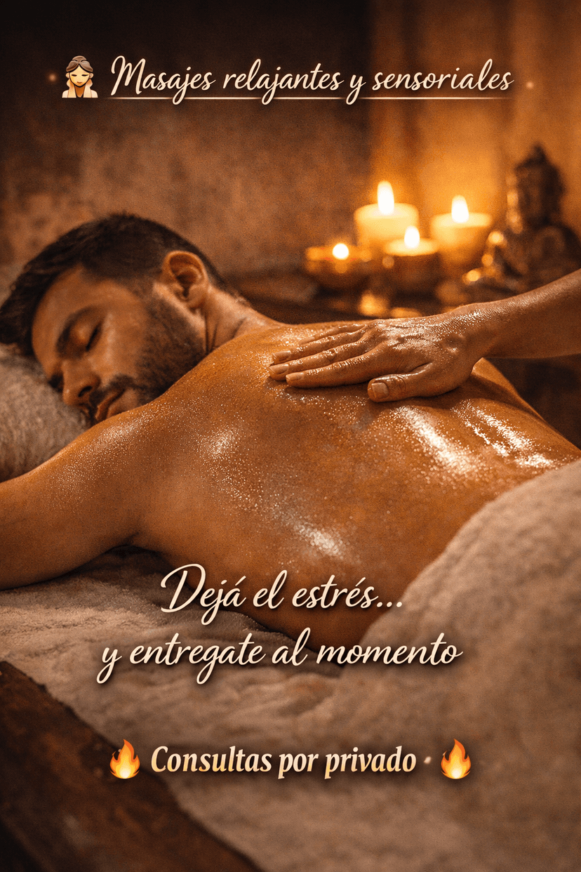Masajes sensoriales, relajación total garantizadas 