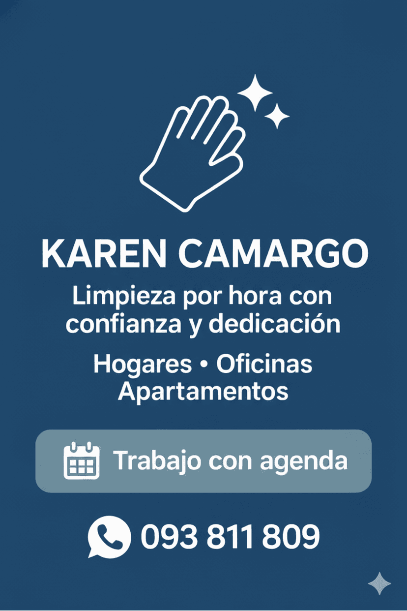 ✨ Servicio de limpieza por hora en Maldonado ✨ 