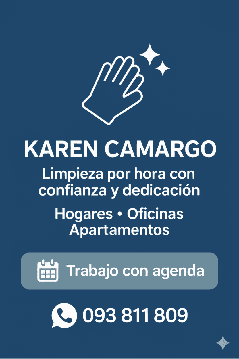 ✨ Servicio de limpieza por hora en Maldonado ✨ 